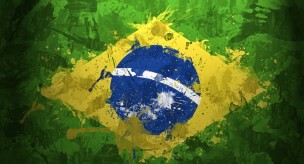 Brazilian flag representation